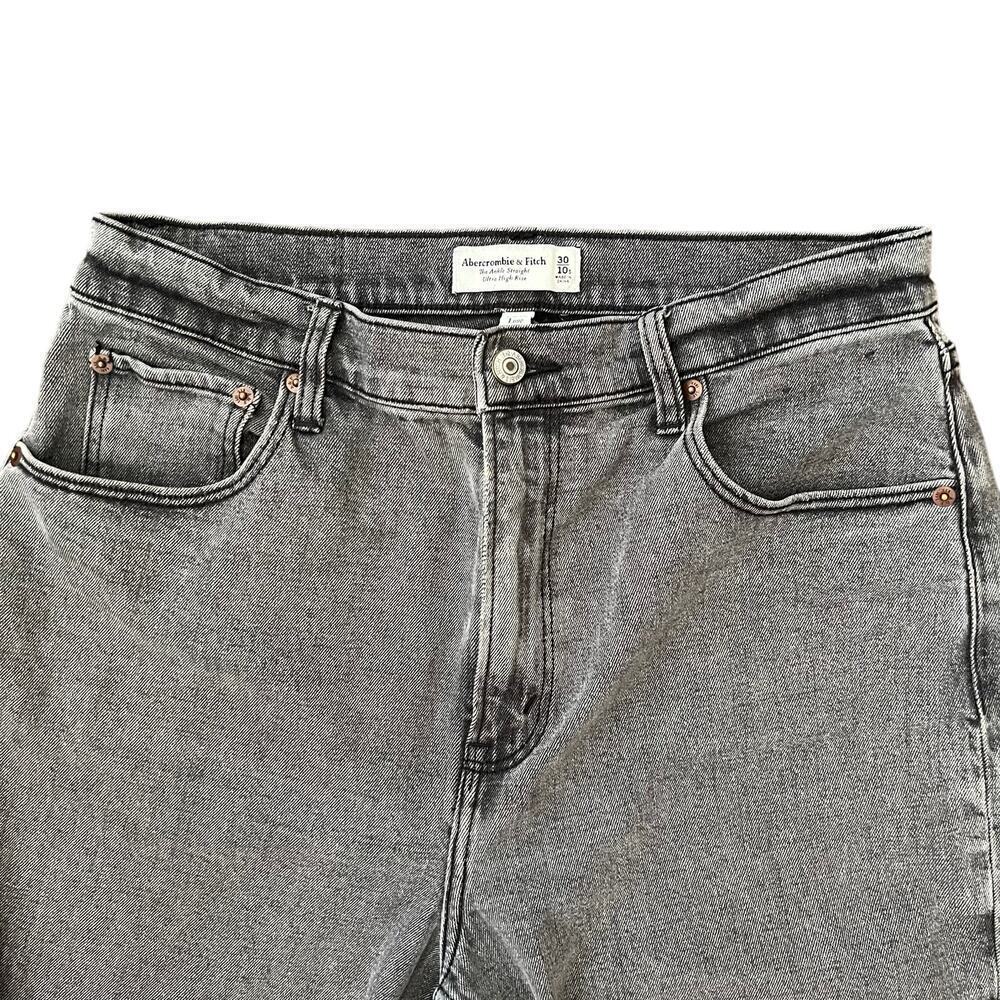 Abercrombie & Fitch Curve Love The Ankle Straight Ultra High Rise Jeans Sz. 10S - Picture 3 of 5